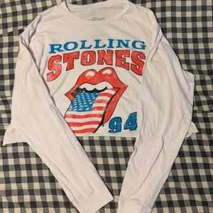 Rolling Stones Crop Top